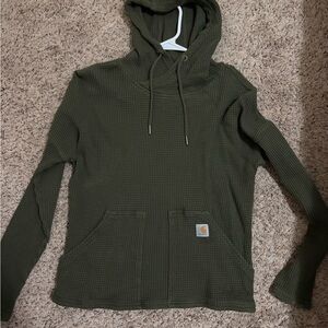 Carhartt Olive Green Relaxed Fit Hoodie